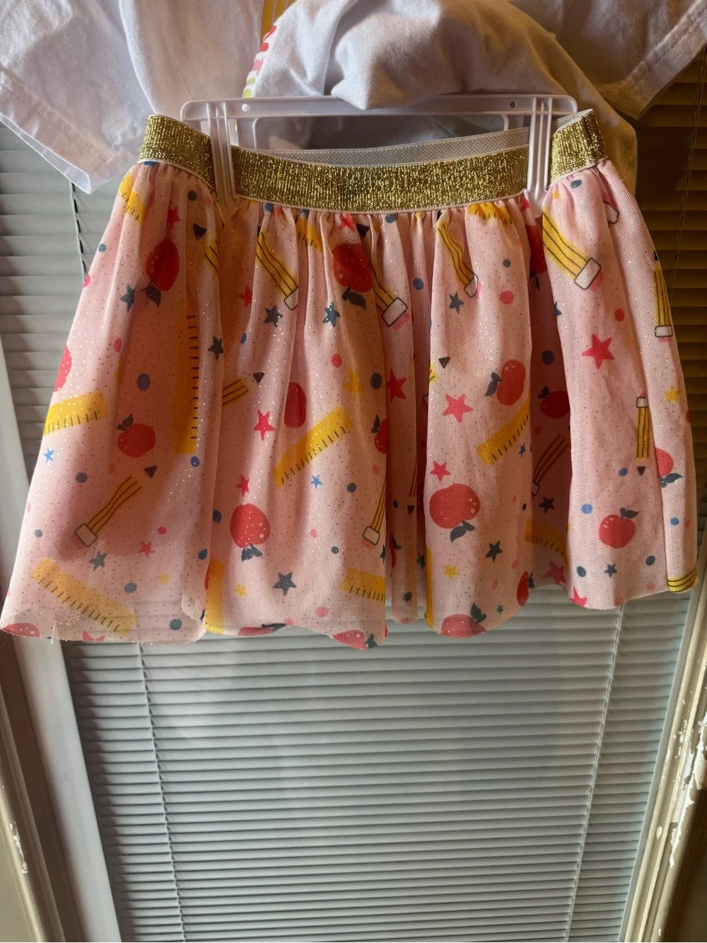 Sweet Wink Kindergarten Rainbow Tutu Skirt Outfit | Girls 5/6
